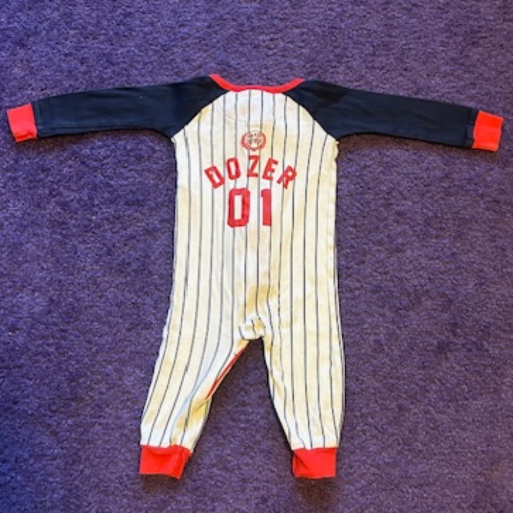 children's place baseball theme "Dozer" onesie - 6-9 months